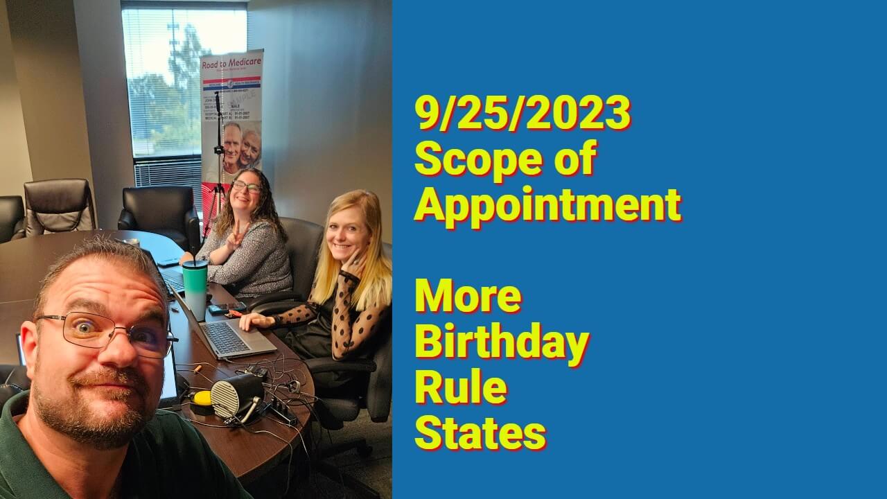 Sept 25, 2023 Meeting SOA Talk & Birthday Rule