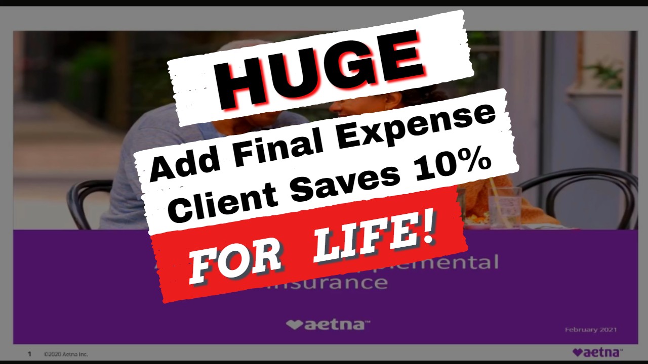 AETNA Final Expense – ADD to Medicare Supplement