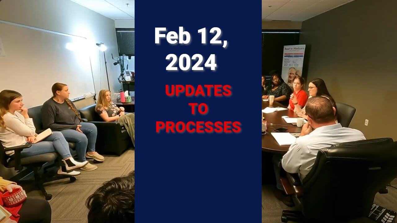 Feb 12, 2024 Internal Meeting Video – Updates